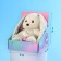 New Year's soft toy "LU with garland", 25 cm, for the New Year