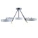 Luga "Lag" 5XLED 120W 3000-6000K black and white 81x81x30 cm Bayerlux