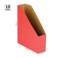A4 storage, archive from microgofrotcard Calligrata, 75 mm, up to 700 l, red