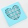 Box for sweets 25 pcs, 22 x 22 x 3.5 cm, blue