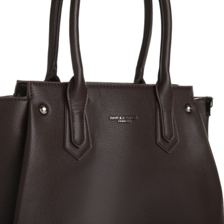 Bag Women's Tout, on lightning, dark brown color-3