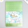 Foamiran hologram "Green Salad" 1.8 mm set 5 sheets 20x30 cm