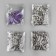 Shirt, open button, d = 9.5 mm, purple color
