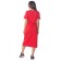 Female dress w.w.f.h., size 44, red color