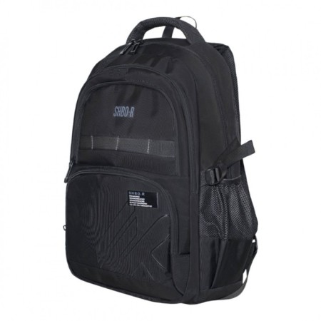 Youth backpack 48 x 32 x 18 cm, ergonomic back, Merlin, XS9233 Black-3