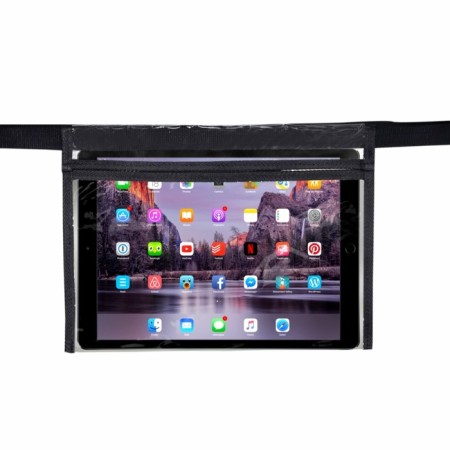 Siger tablet holder, between car seats, PVC, transparent-1