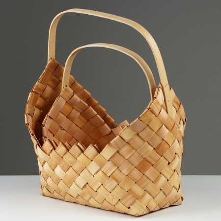 A set of wicker baskets, 34x22x17.5/45.5 cm, 26x18x15.5/38.5 cm, 2 pcs, sequoia-1