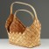 A set of wicker baskets, 34x22x17.5/45.5 cm, 26x18x15.5/38.5 cm, 2 pcs, sequoia