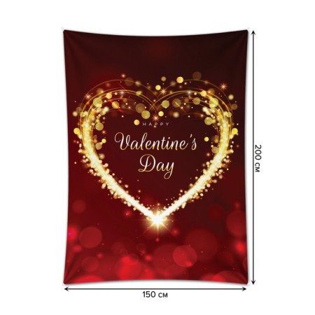Decorative panel with photo printing "Glorification of the heart", vertical, size 150x200 cm-1