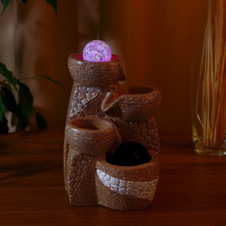 Nicole fountain "Barrel Lunar path, 13x20 cm (with backlight)-2