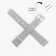Solomon watch strap, 16 mm, stainless steel, L-19.5 cm, silver