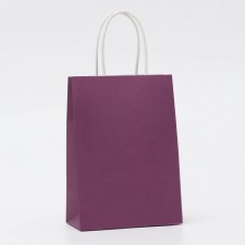 Craft package lilac, round handle, 15 x 21 x 8 cm, 120 g