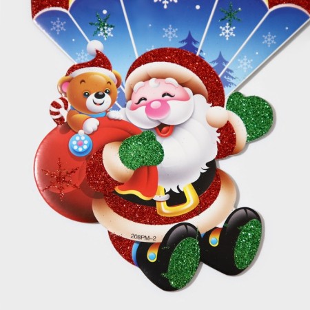 Decorative decoration (suspension) "Santa Claus and Bear" 24.5x17 cm-3