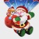 Decorative decoration (suspension) "Santa Claus and Bear" 24.5x17 cm
