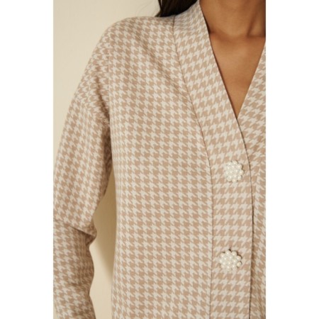 Female set: cardigan, trousers, size 56-6