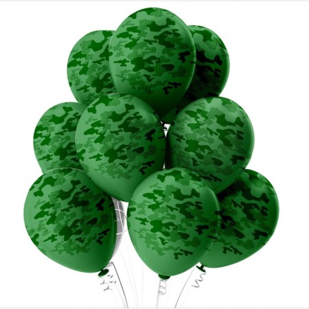 Shar Latex 12 "Camouflage", 5-hand, set 25 pcs.-1