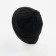 Men's hat with fleece lining, color black mix, size 56-58