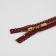 Metal zipper, No. 3, non -proceeding, automatic lock, 60 cm, burgundy/gold color
