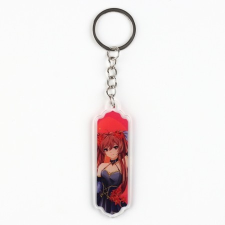 Key keychain "Girl", 10.5 x 2 cm-2