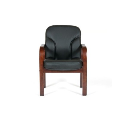 Office chair Chairman 658 Black skin black-1