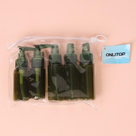 Storage set, in a case, 5 objects, green color-2