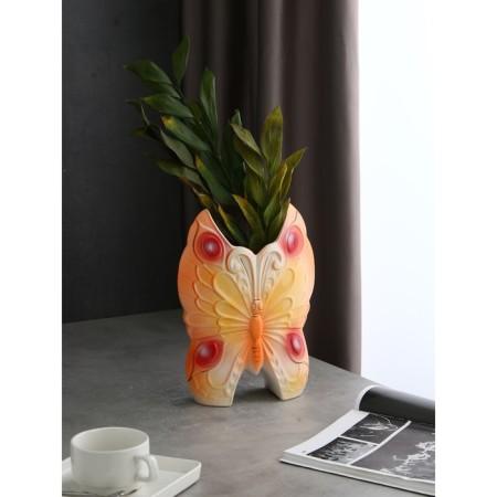 VAZA table "Butterfly", multi -colored, 31 cm, mix, ceramics-7