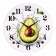 Watch wall, interior "avocado", D-30 cm, silent