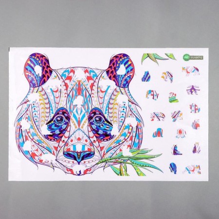 Sticker plastic interior color puzzle "Panda" 30x45 cm-1