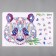 Sticker plastic interior color puzzle "Panda" 30x45 cm