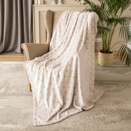 Placed “Peas”, size 180x200 cm, beige color-2