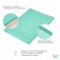 Substick oilcloth 70x100 cm, with holdings-holders, PVC coating, turquoise color