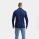 Male Polo with long sleeve, dark blue color, size 46 (m)