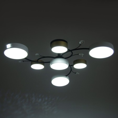 Assami chandelier 7XLED 168W 3000-6000K with white-gold 80x80x21 cm Bayerlux-2