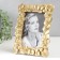 Photo frame Polystone 10x15 cm "Leaflets" gold 21x16 cm