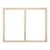 Piece for Calligrata canvas, 1.8 x 70 x 90 cm, frame width 36 mm, pine