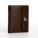 Male purse on a magnet, department for bills, for maps, for coins, brown color