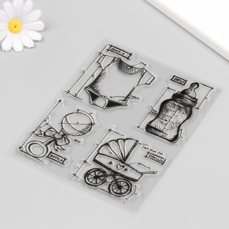 Silicon's creativity "for the newborn" 16x13 cm-1