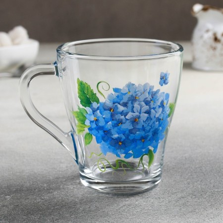 Glass Glass "Hydrangea", 250 ml
