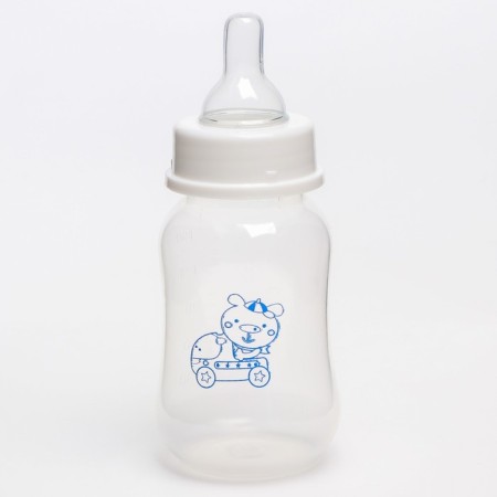 A bottle for feeding, a classic throat, with handles, 150 ml., 0 months, MIX color-6