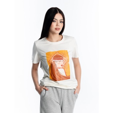 T-shirt unisex, size 52-54, white color