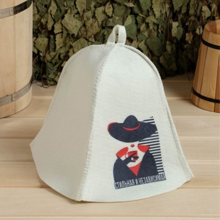 The cap for the bath Print "Stylish and Independent"