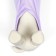 Sweater with a hood "Bear", fleece, size S (DS 21, Osh 24, OG 30 cm), purple