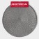 Set of serving napkins on the table "Ray", 4 pcs, d = 38 cm, color gray color