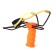 A slingshot with a fixed emphasis with a ball for balls