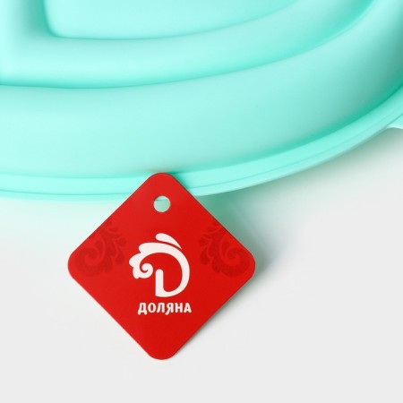 Form for mousse desserts and pastries are the “heart”, silicone, 22 × 20 × 7 cm, color mix-11