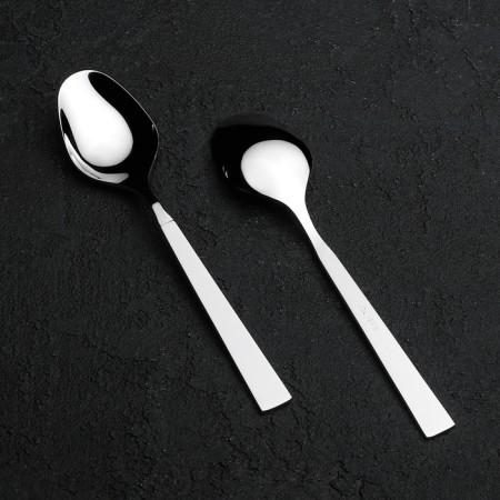 A teaspoon "Astra", h = 13.8 cm, thickness 2.5 mm, silver color