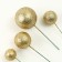 Set for decoration "beads", set 20 pcs, color gold