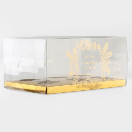 Box for the captake “Believe in Dream”, gold, 23 x 16 x 11.5 cm, New Year-1