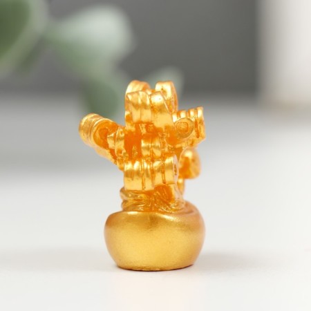 Souvenir Polystone "Cash Tree" gold 2.8x2.5 cm-3