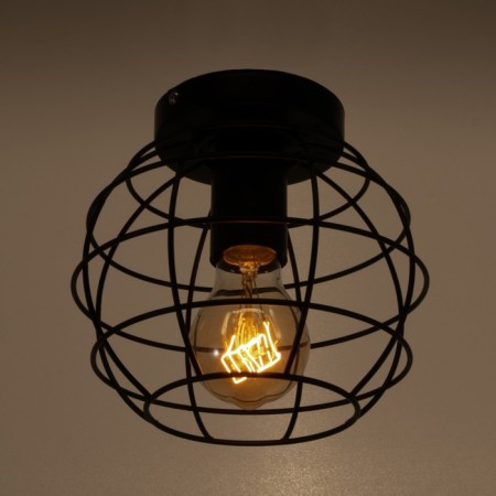 Nola chandelier 1x60W E27 Black 18x18x14 cm Bayerlux-2